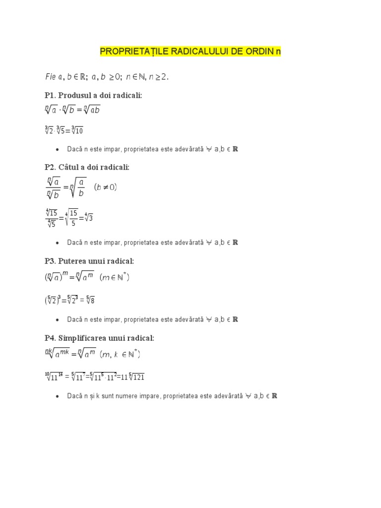 Rationalizarea Numitorului | PDF