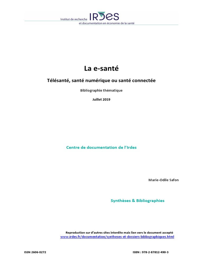 E Sante, PDF, Soins de santé