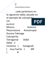 Preguntas Mineralogía