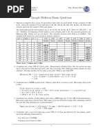 Sample Midterm Exam Questions