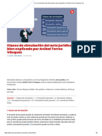 Clases de Simulación Del Acto Jurídico, Bien Explicado Por Aníbal Torres Vásquez _ LP