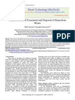 Physicochemical Treatment and Disposal of Hazardous Waste: Willie Doaemo, Panagiotis Karvounis