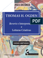 Curso a distância sobre Reverie e Interpretação e Leituras Criativas de Thomas H. Ogden