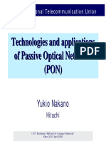 Technologies and Applications of Passive Optical Networks (PON)