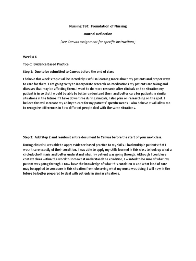 Journal Reflection Form 2 1 | PDF