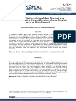 Aplicação Da Hipótese de Fragilidade Financeira Na Economia Brasileira - Souza e Arend