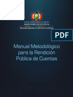 Manual Metodológico Para La Rendición Pública de Cuentas