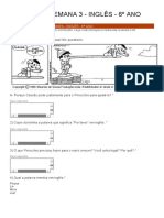 PET VOL 1 - SEMANA 3 - INGLÊS - 6º ANO