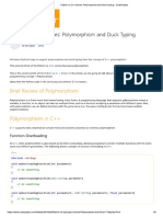 Python vs C plus plus Series Polymorphism and Duck Typing