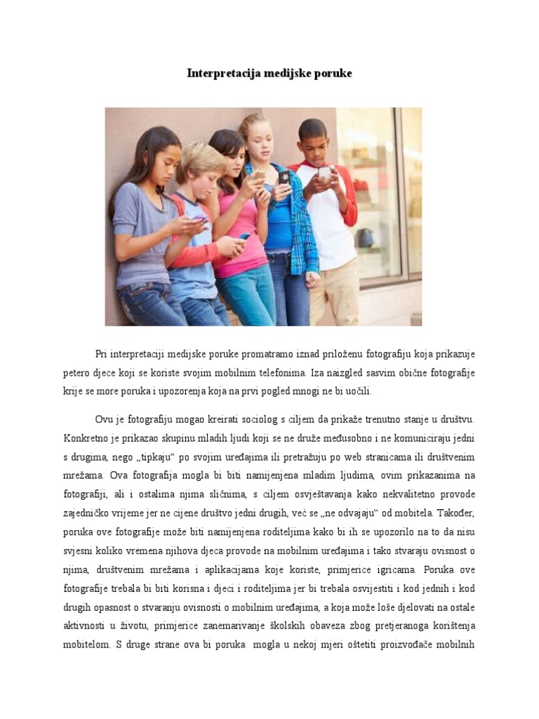 Interpretacija Medijske Poruke | PDF