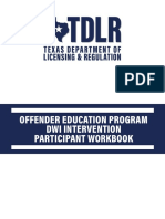 TDLR Texas DWI Intervention Program Participant Workbook - Final