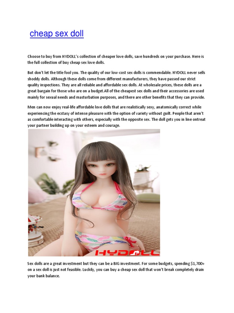 affordable sex doll Affordable Quality Sex Dolls Guide | PDF | Dolls