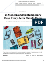 25 Modern & Contemporary Plays Every Actor Should Know