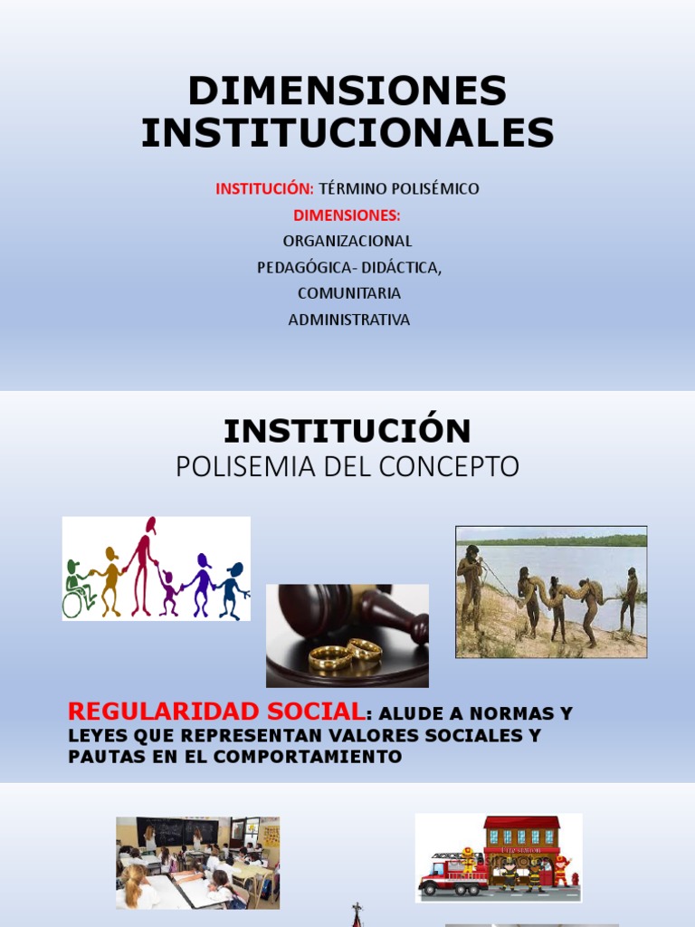 Dimensiones Institucionales Educativas | PDF | Plan de estudios ...