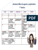 Calendario Agosto