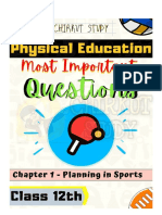 Most Important Questions of Physical Education Chapter 1 Class 12th