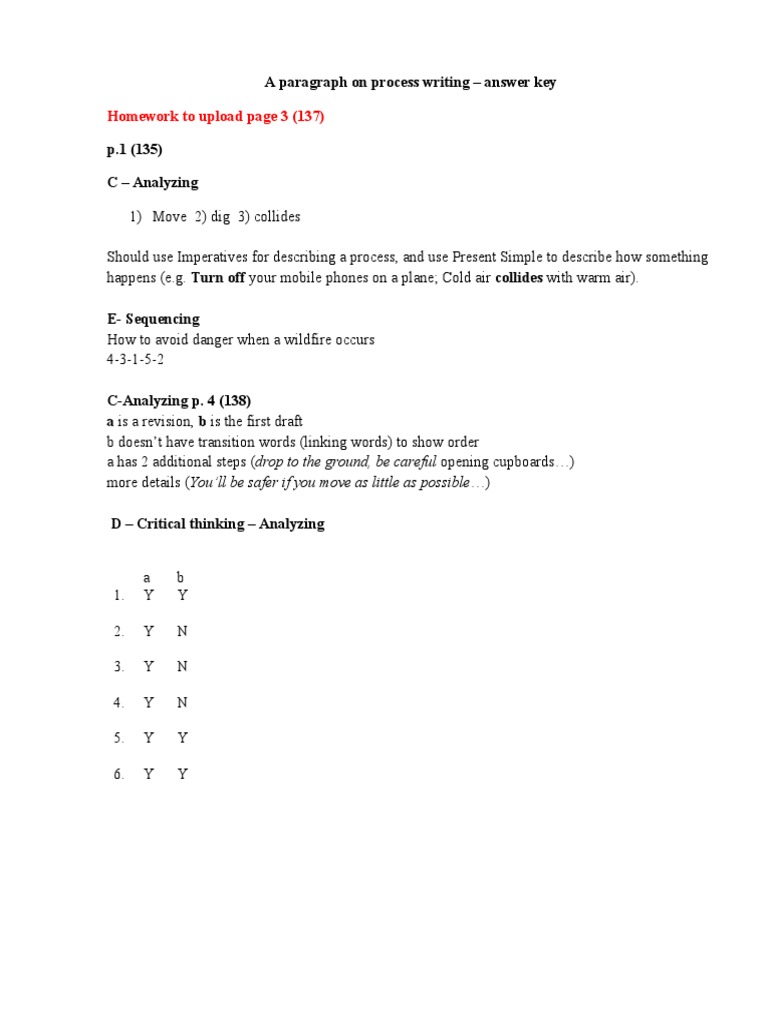 Process Writing Guidelines and Exercises | PDF | Paragraph | Communication