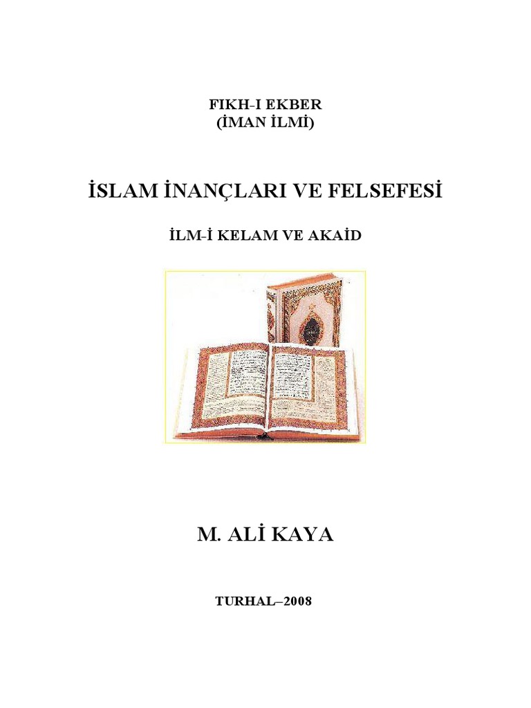m ali kaya islam inanclari ve felsefesi pdf