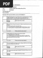 NCI Test Without Answer Sheet