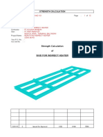 Strength Calculation of Skid For Indirect Heater