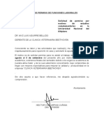 Carta de Permiso de Por Motivos de Estudios Dr. Luis Aguirre Bellido