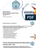 4. Material Teknik Standar material, standar produk, dan standar uji