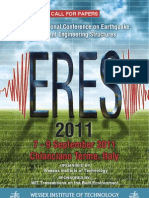 7 - 9 September 2011 Chianciano Terme, Italy: 8th International Conference On Earthquake Resistant Engineering Structures