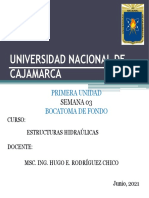 Semana 4 - Diseño de Bocatoma de Fondo