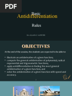 Lesson 7 - Basic Antidifferentiation Rules