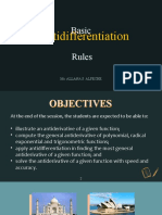 Lesson 7 - Basic Antidifferentiation Rules