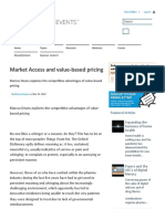 Market Access and Value-Based Pricing - Reuters Events - Pharma
