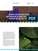 Principles For Ecosystem Restoration To Guide The United NATIONS DECADE 2021-2030