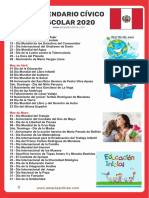 Calendario Cívico Escolar COMPLETO 2020