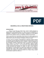 12. Desarrollo de La Creatividad Infantil (Artículo) Autor Federación de Enseñanza de Comisiones Obreras de Andalucía