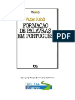 KEHDI, V. Formação de Palavras em Português