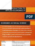 Introduction To Applied Economics Ii