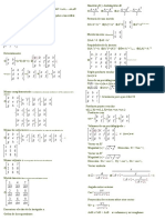 Formulario Algebra Lineal I