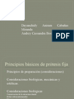 Principios Basicos en Protesis Fija, Coronas Metalicas y Metal-Porcerlada - Dayanehidy - Cabañas