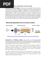 Electricity Generation and Distribution Process | PDF | Electric Power ...