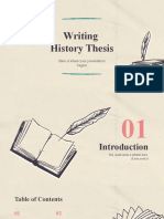 Writing History Thesis - by Slidesgo