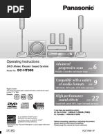 Manual Home Theater Panasonic SC-HT680