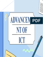 Advanceme NT of ICT