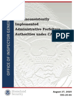 DHS Inconsistently Implemented Administrative Forfeiture Authorities Under CAFRA