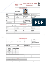 Online Gramin Dak Sevak Candidate Application