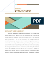 BS Industrial Engineering Group 2 Community Needs Assessment