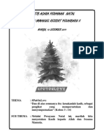 Tertib Acara Perayaan Natal R-NHKBP 2019