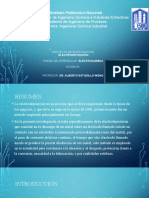 Electrodeposicion, Exposicion en Power Point