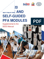 THE 2020 Online and Self-Guided Pfa Modules: Supplemental To The SEES Manual