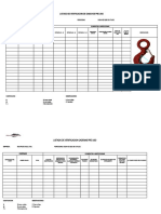 Listado de verificación de equipos de elevación