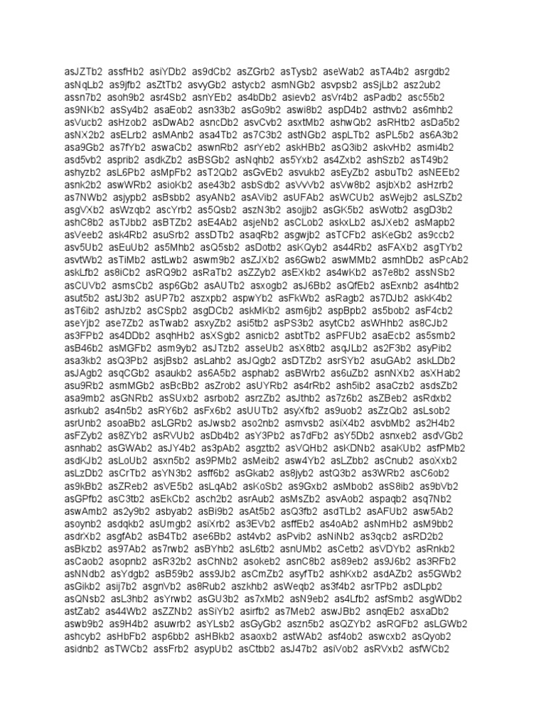 Unique Code Combinations List | PDF